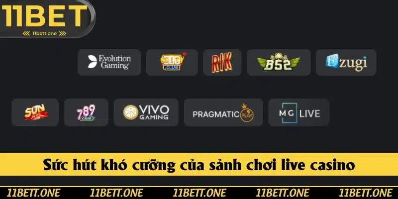 Sức hút khó cưỡng của sảnh chơi live casino Sức hút khó cưỡng của sảnh chơi live casino